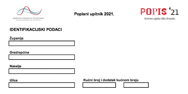 Počinje popis stanovništva, pogledajte kako izgleda popisni upitnik