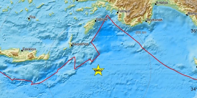 SNAŽAN POTRES U MEDITERANU: Jačina mu je bila 5,9 stupnjeva, zatreslo je Grčku, Tursku i Cipar