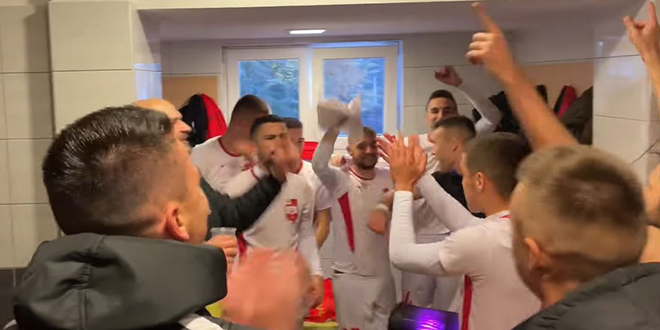 SLAVLJE UOČI HAJDUKA Belišće pobjedu proslavilo uz narodnjački hit!