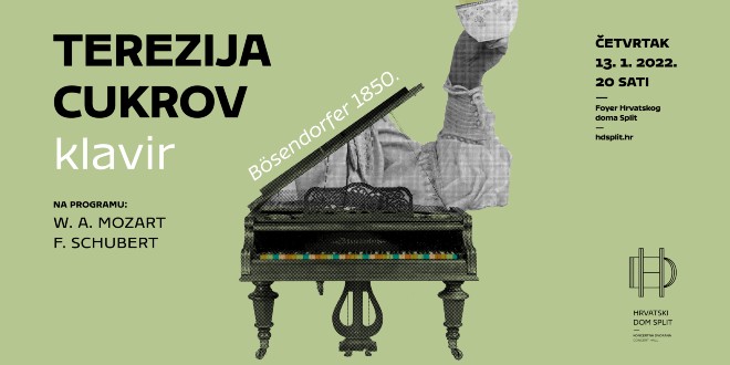 HRVATSKI DOM Baštinski ciklus otvara Terezija Cukrov na glasoviru Bösendorfer iz 1850. godine