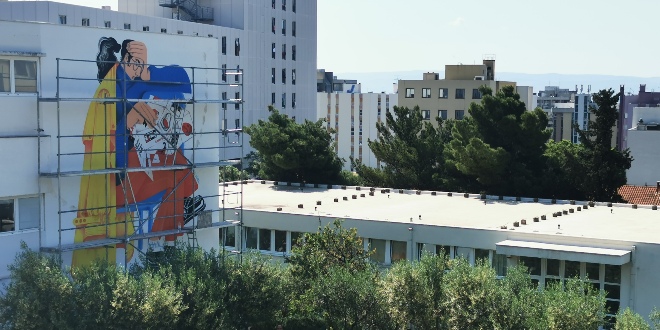 Mega mural na fasadi Škole likovnih umjetnosti u Splitu otkrit će se sutra