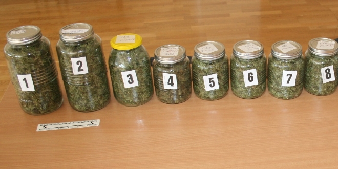 UHIĆEN NA GRANICI Gotovo kilogram marihuane prevozio u staklenkama