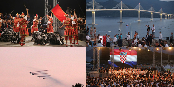 UŽIVO: POVIJESNI DAN 'Moj galebe' i 'Tvoja zemlja' na otvaranju Pelješkog mosta