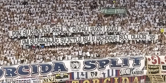 Torcidina poruka u čast Oluji