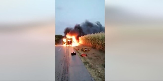 VIDEO Kola Hitne pomoći planula u vožnji