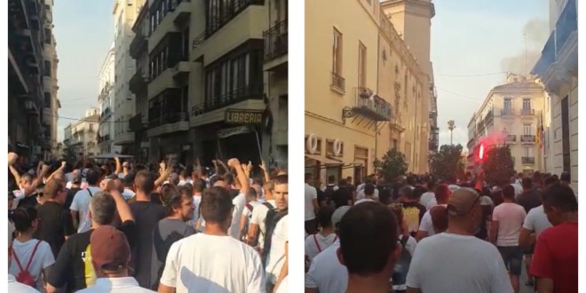 VIDEO: Pjesma Hajdukovih navijača u Valenciji na putu do stadiona