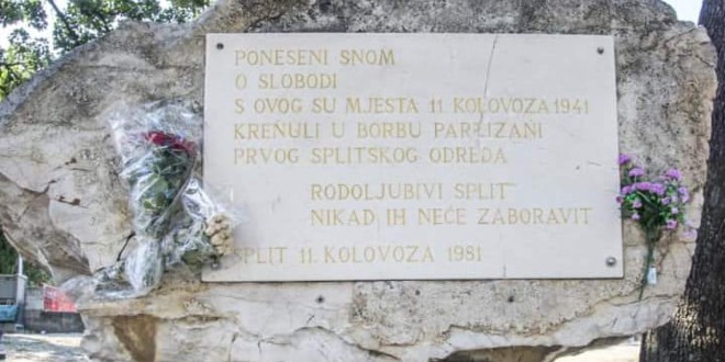 PREŽIVIO PRAZNIK Spomenik Prvom splitskom partizanskom odredu nadgledala policija