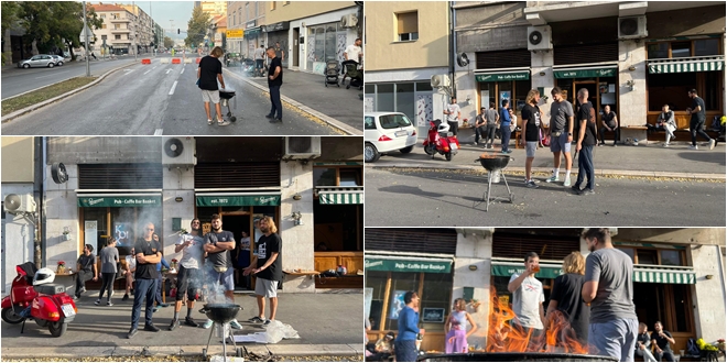 FOTO Gradela se u Ulici Domovinskog rata