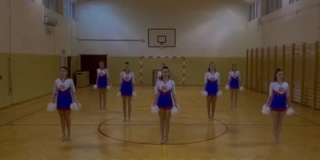 VIDEO Cheerleading club Sedmi Vjetar navija za Vatrene