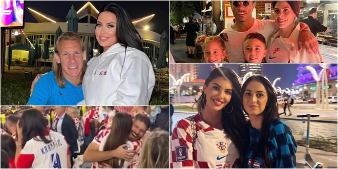 FOTO Ponosne žene hrvatskih reprezentativaca slave veliki uspjeh svojih muževa