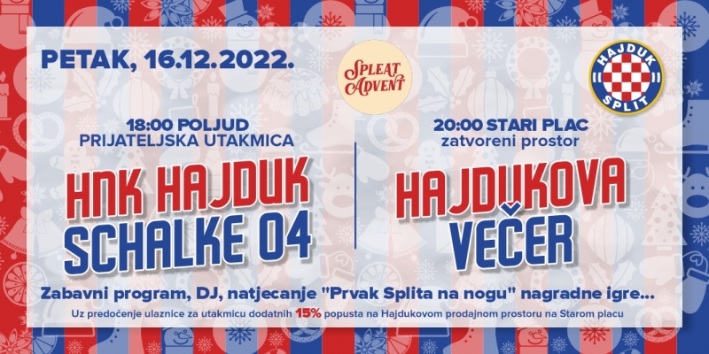Hajdukova večer na Starom placu!