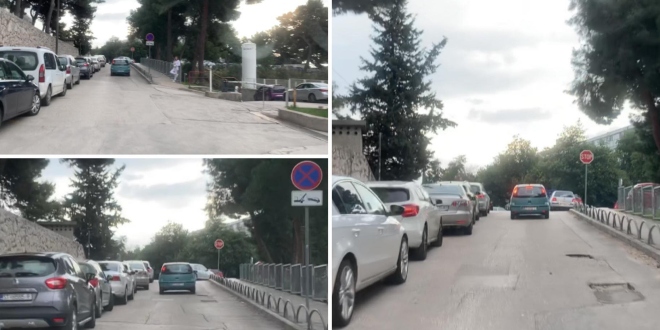 UZALUD ŽUTE CRTE Prometni kaos kraj bolnice, pogledajte video