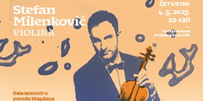 Svjetski poznati violinist Stefan Milenković nastupa u Hrvatskom domu povodom blagdana sv. Dujma