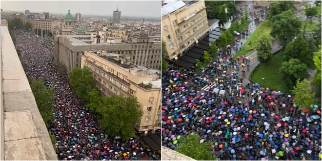 VIDEO Veliki prosvjedi protiv nasilja u Beogradu