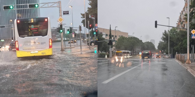 FOTO Poplavljene ceste, kod Poljuda ne rade semafori