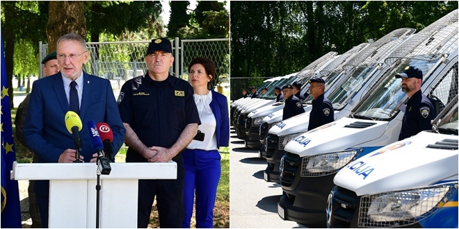 Ministar Božinović na primopredaji 166 vozila za temeljnu i interventnu policiju