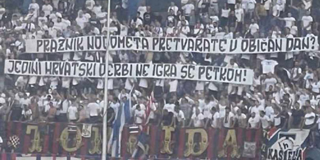 Torcida u Maksimiru istaknula poruku