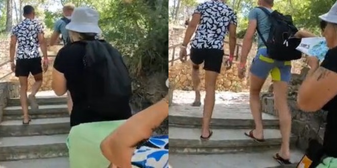 VIDEO Džeparošica uhvaćena na djelu na slapovima Krke