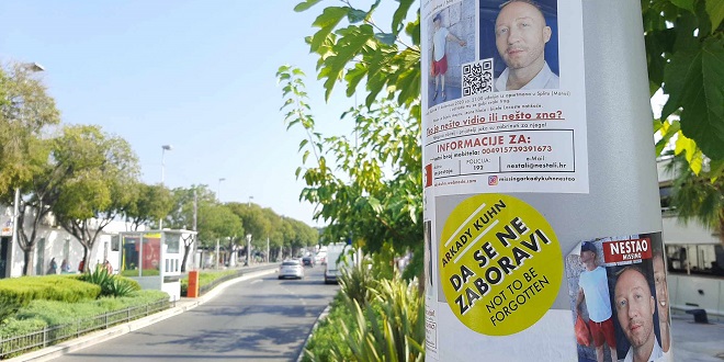 DA SE NE ZABORAVI Stupovi ponovno oblijepljeni plakatima, tri godine od nestanka Latvijca