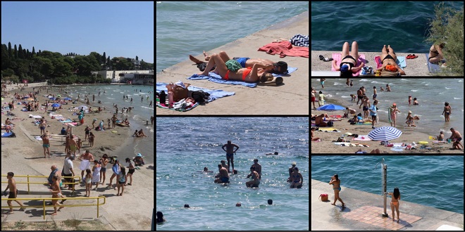 FOTOGALERIJA Nema boljeg osvježenja nego u moru