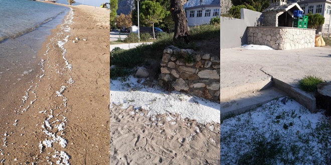 FOTO Stiropor rasut po plaži, Omišani alarmirali institucije: 'Psi to ne smiju progutati, pogotovo ribe'