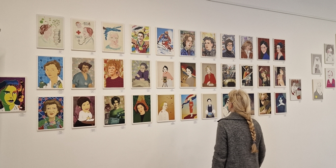 NEUSTRAŠIVE ŽENE Izložba ilustracija posvećenih ženama koje su promijenile Hrvatsku