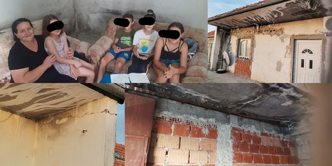 ZAPELI RADOVI Nedostaje novca za obnovu kuće samohrane majke petero djece iz Škabrnje