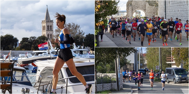 POLUMARATON NIN - ZADAR Trkači otpuhali buru, slavili Marijana Katić i Ivan Dračar