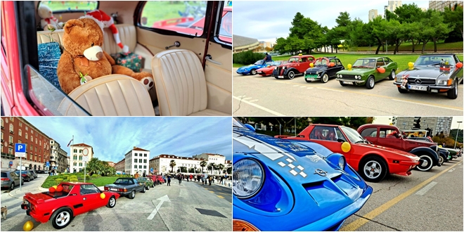 FOTOGALERIJA Oldtimeri na tradicionalnom božićnom druženju i vožnji kroz Split