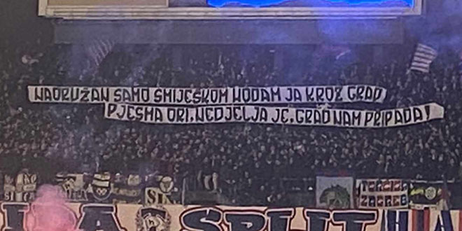 Poruka Hajdukovih navijača