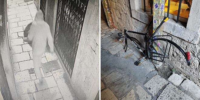 VIDEO Snimljen čovjek koji krade dijelove s bicikli u Getu