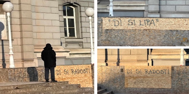 RADOSTI LIPA Anonimni 'grafiter' se ne predaje, ponovo su osvanule znakovite poruke pred Mimarom