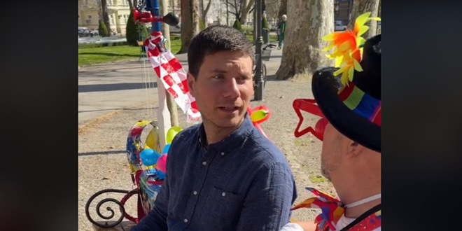 VIDEO Pernar snimio igrokaz o dobrim i zlim klaunovima