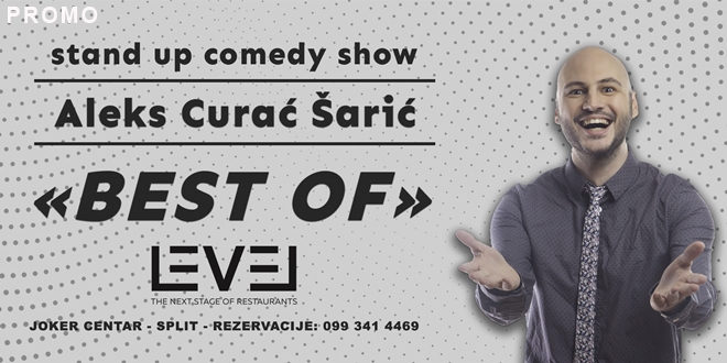 SUZE I SMIJEH: U Level restoran u centru Joker stiže jedan od najtraženijih domaćih standup komičara - Aleks Curać Šarić