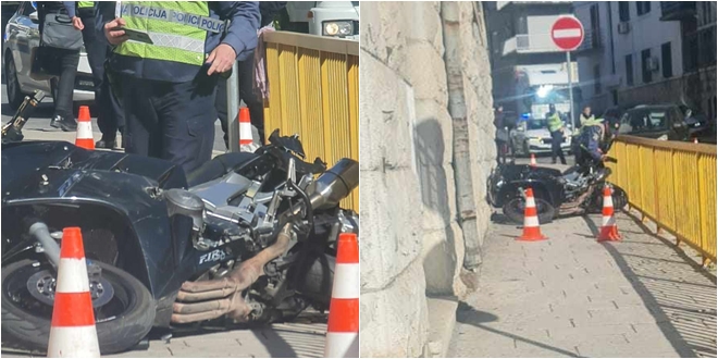TRAŽE SE OČEVICI NESREĆE Motociklist teško ozlijeđen u Zvonimirovoj ulici