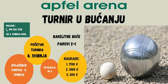 MAKARSKA Uskoro počinje Drugi Apfel Arena turnir u bućanju
