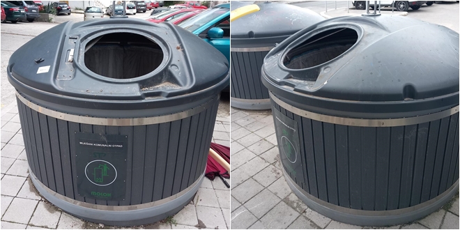 FOTO UBOD 'Gdje su poklopci na spremnicima za smeće na Plokitama?'