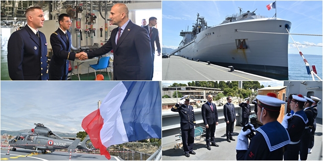 FOTOGALERIJA Ministar Anušić u Splitu: Potvrđeno strateško partnerstvo i dobra suradnja ratnih mornarica Hrvatske i Francuske