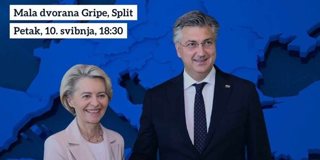 U PETAK: Središnji skup EPP-a i HDZ-a u Splitu