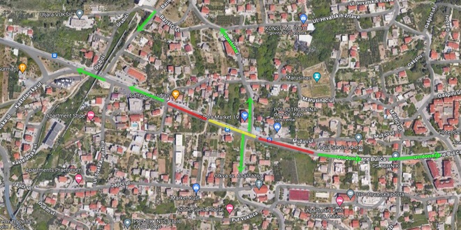 RADOVI NA AGLOMERACIJI Od srijede posebna regulacija prometa na dijelu Ulice don Frane Bulića u Solinu