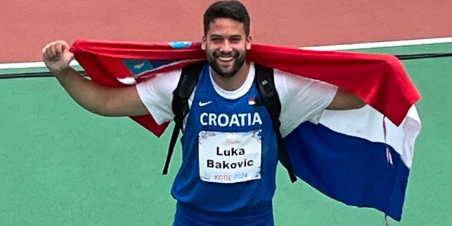 SVJETSKO PRVENSTVO Splićanin Luka Baković osvojio broncu u bacanju kugle