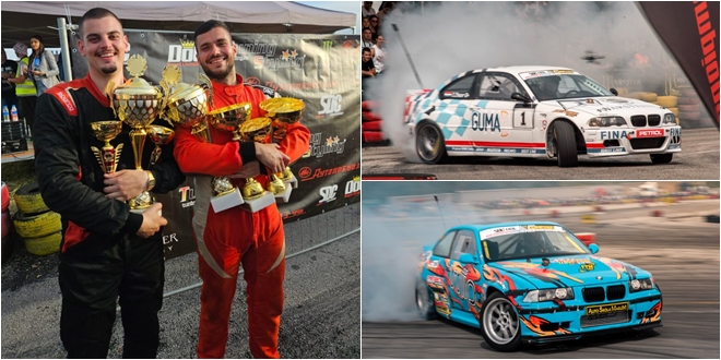 FOTOGALERIJA  Adrian Petričević osvojio tri pehara na međunarodnom drift natjecanju