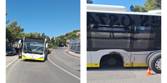 ZLATNE RUKE PROMETOVIH MEHANIČARA Autobus koji je ostao bez stražnjih kotača popravili na licu mjesta