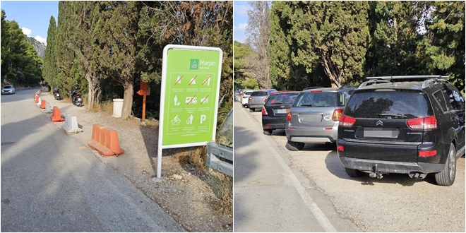 FOTOGALERIJA Osvanule pregrade na Marjanu, Splićani sada još teže do parkinga