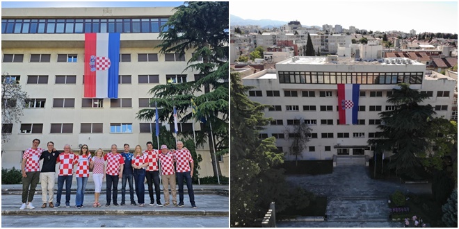 VIDEO Sa zgrade županije spuštena zastava, Boban poslao poruku podrške