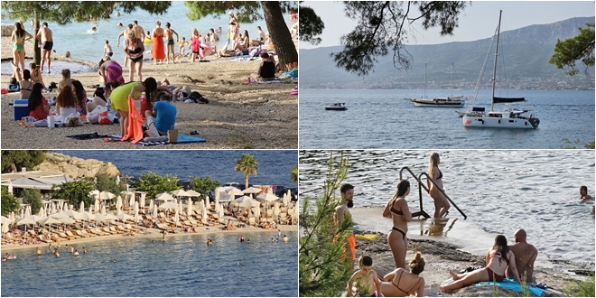 FOTOGALERIJA Splićani spas od vrućina potražili na gradskim plažama