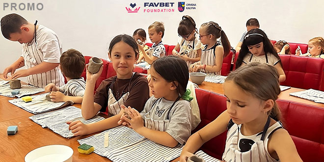 Uz potporu Favbet Foundationa održana je besplatna radionica keramike za ukrajinsku djecu u Zagrebu