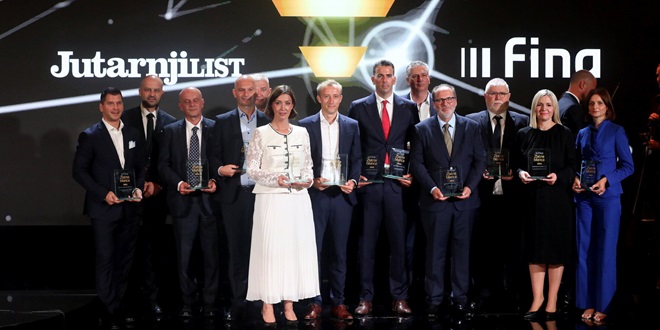 Fina 16. put dodijelila nagrade Zlatna bilanca najboljim hrvatskim tvrtkama