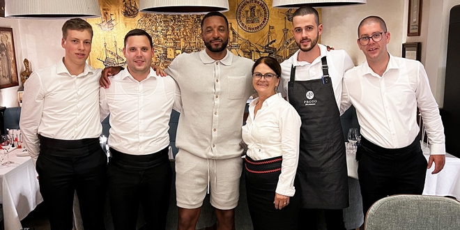 NBA zvijezda Norman Powell u Ribljem restoranu Proto