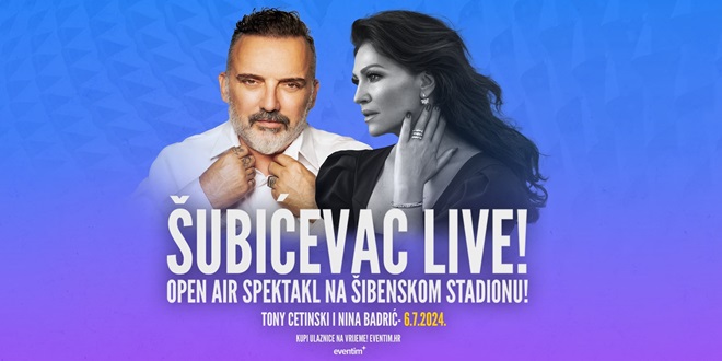 Rekordan interes za open air koncert Tonyja Cetinskog i Nine Badrić na stadionu Šubićevac
